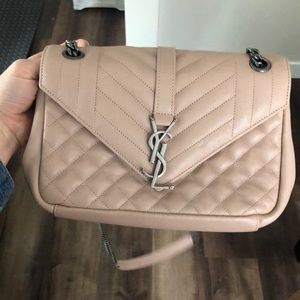 YSL ENVELOPE MEDIUM BAG IN MIX MATELASSE